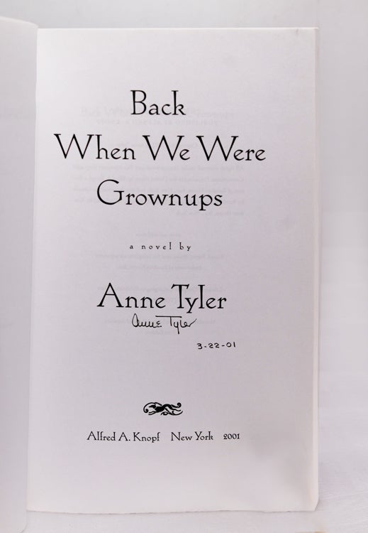Back When We Were Grownups. A Novel (2/5)