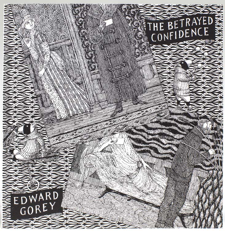 Item #264898 The Betrayed Confidence. Seven Series of Dogear Wryde Postcards. Edward Gorey.