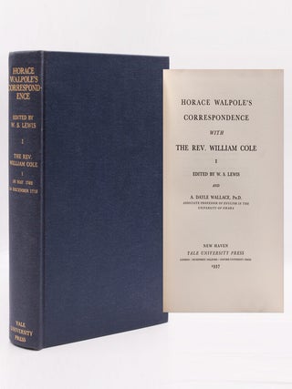 Item #264972 The Yale edition of Horace Walpole's Correspondence. Volumes 1-41, 44,45, &...
