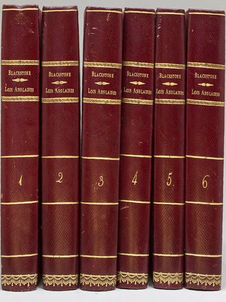 Item #265140 Commentaires sur les Lois Anglaises …. William Blackstone