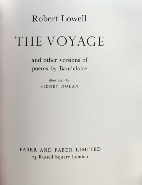 The Voyage and other versions of poems by Baudelaire (4/7)