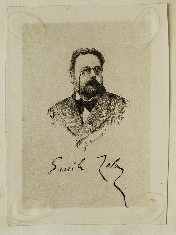 Autograph Letter, signed (“Emile Zola”), Medan 22 aout 88, sending payment for the casting of a bronze bust