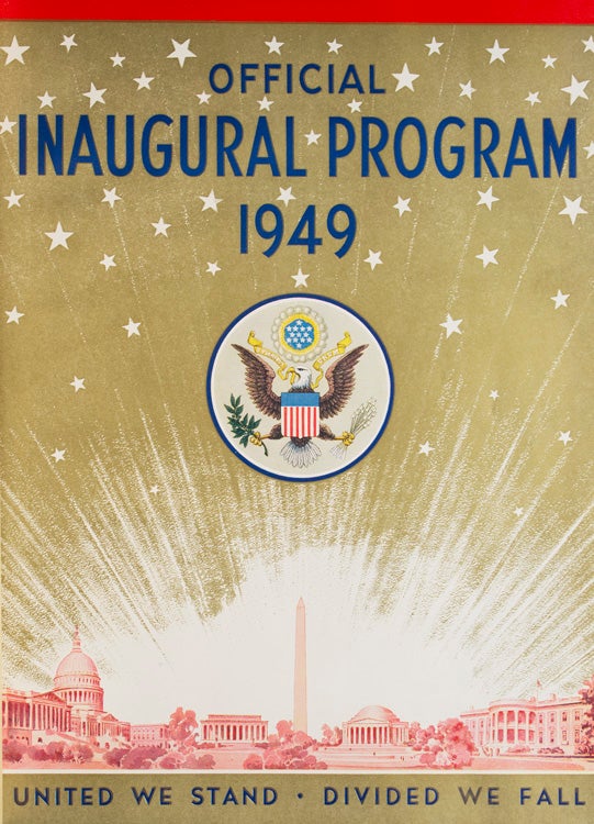 Official Program Commemorating the Inauguration of Harry Truman...and Alben W. Barkley, January 20, 1949