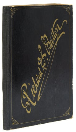 Item #265904 A Sketch of the Career of Richard F. Burton collected from "Men of Eminence", from...
