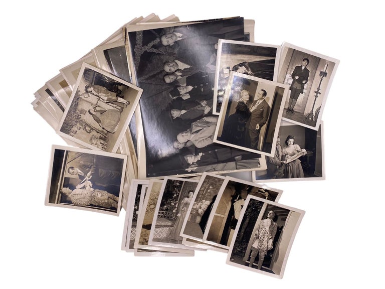 Item #266129 15 small and over 30 large Photographs of Reynaldo Luza, his studio and costumes large from the Movie of THe Bridge of San luis Rey by Thornton Wilder, wioth xeroxs of contracts for Luza's Month Engagement Supervisor Designer. Reynaldo Luza.