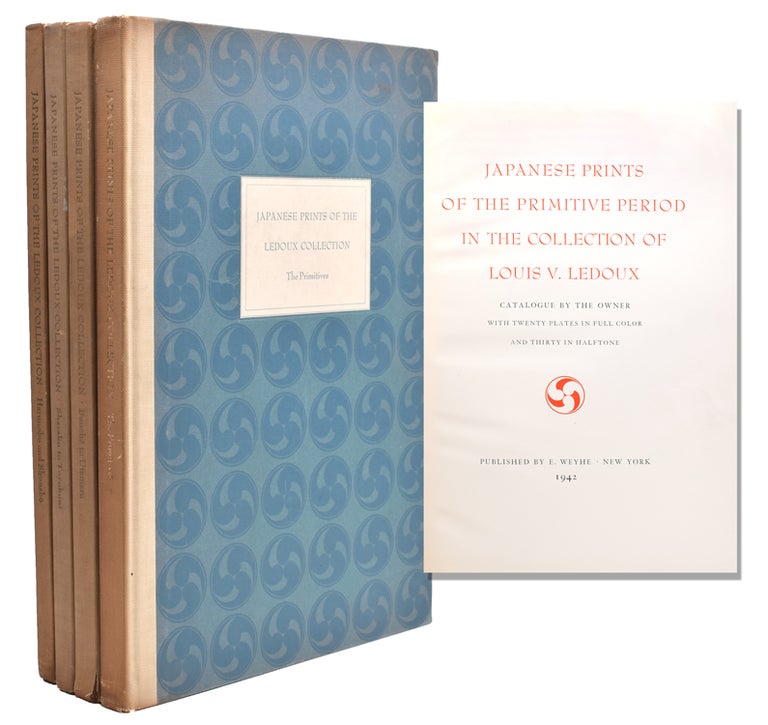 Japanese Prints in the Collection of Louis V. Ledoux. Catalogue by the Owner, Volume I : The Primitives. Vol II; Harunobu and Shunsho. Volume III: Buncho to Utamaro. Volume IV: Sharaku to Toyokuni. Volume V: Hokusai & Hiroshige