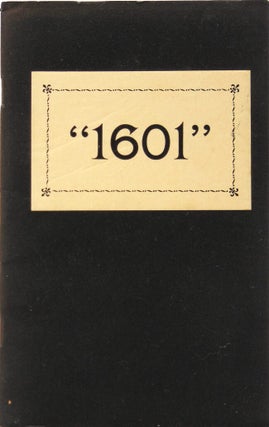 Item #266667 "1601" or Conversation at the social fireside as it was in the time of the...