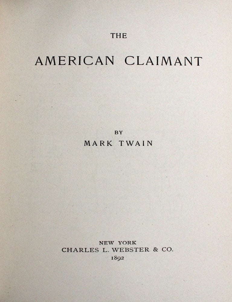 The American Claimant, by Mark Twain