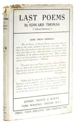 Item #267443 Last Poems. Edward Thomas