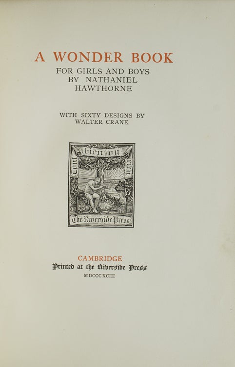 A Wonder Book for Girls and Boys (2/3)
