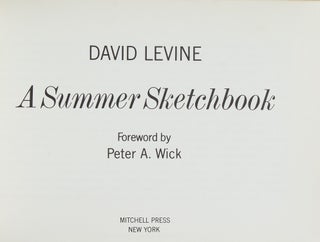 A Summer Sketchbook. Forerward by Peter A. Wick