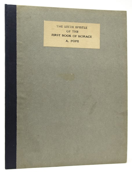The Sixth Epistle of the First Book of Horace Imitated … (2/2)