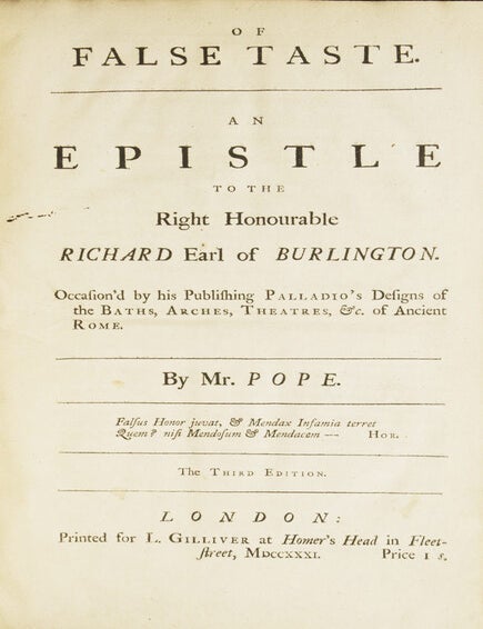 Bound volume containing 10 works, 6 by Pope and 4 by friends and followers (2/2)