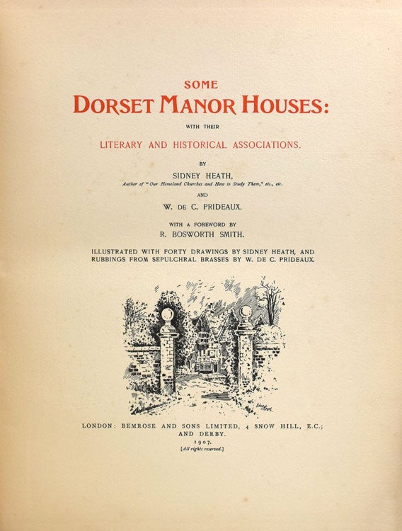 Some Dorset Manor Houses