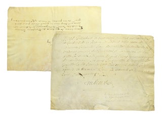 Item #27736 Two manuscript documents signed “Tubeuf,” one signed on verso. Louis XIV, Jacques...