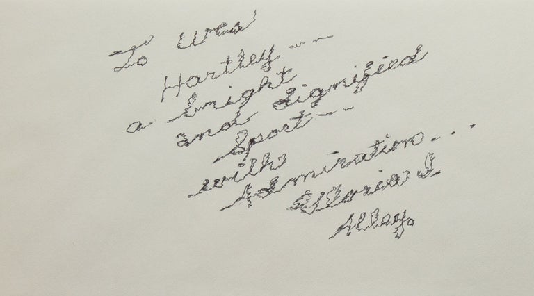 Item #29081 Autograph note signed “Gloria I. Alley. Gloria I. Alley.
