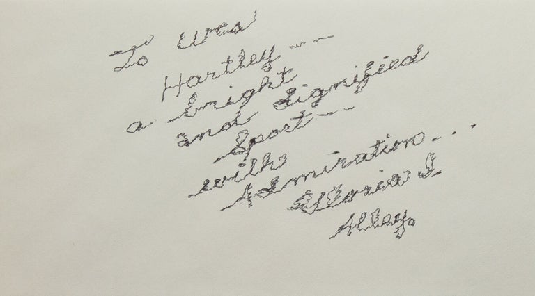 Autograph note signed “Gloria I. Alley