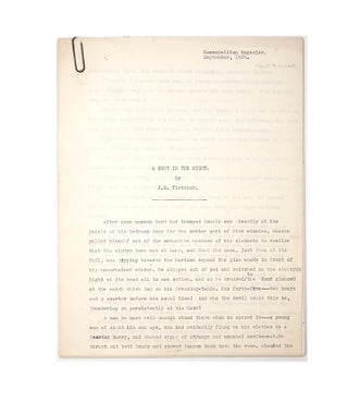 Item #29374 “A Shot in the Night”: Typescript of this detective story, on 21 pages,...
