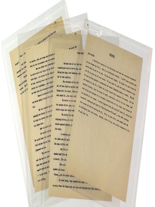 Item #29593 Typescript, carbon copy, of "With Your Wings", a WARTIME STORY about a decorated...