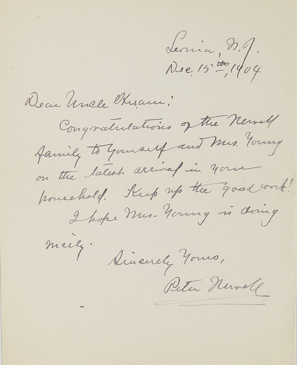 Autograph Letter, signed