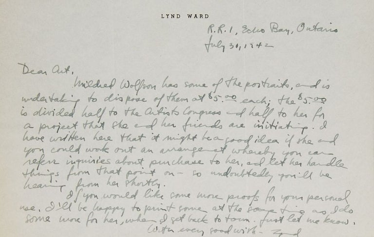 Autograph Letter, signed