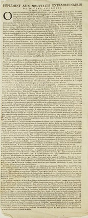 Item #300070 Supplement aux Nouvelles Extraordinaires de Divers Droits de Leide le 14 Novermbre 1713