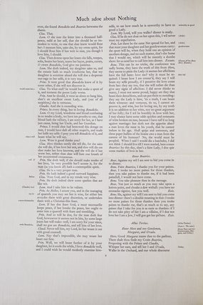 Proof Sheet for a Nonesuch Press edition in Folio of William Shakespeare