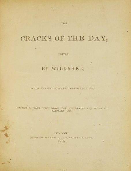 The Cracks of the Day. Edited by Wildrake