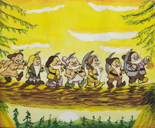 Item #301540 Snow White and the Seven Dwarfs: Crossing the Log. Disney, Unknown Artist