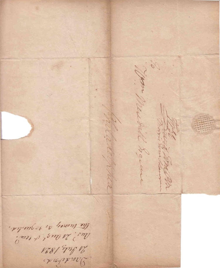 ALS. To William Meredith Esq. of Philadelphia about recovery of money