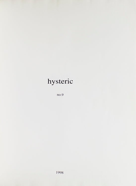 Hysteric no. 9. Osamu Wataya. Cover title: Renoir