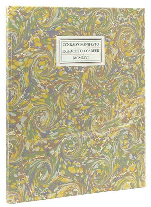 Item #302394 Conrad's Manifesto: Preface to a Career. Joseph Conrad, David Smith