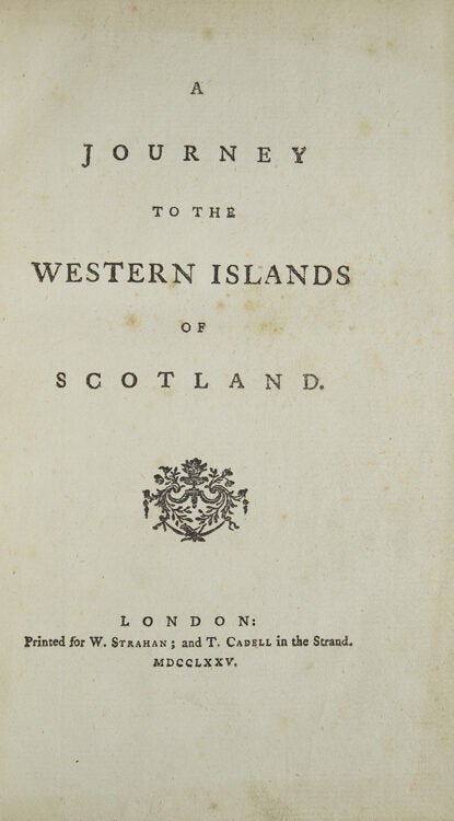 A Journey to the Western Islands of Scotland