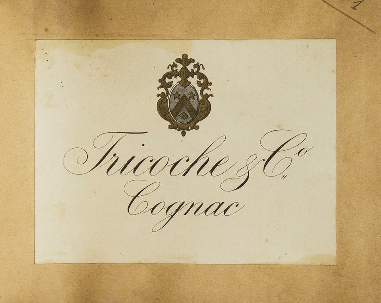 [Album of 48 cognac labels]