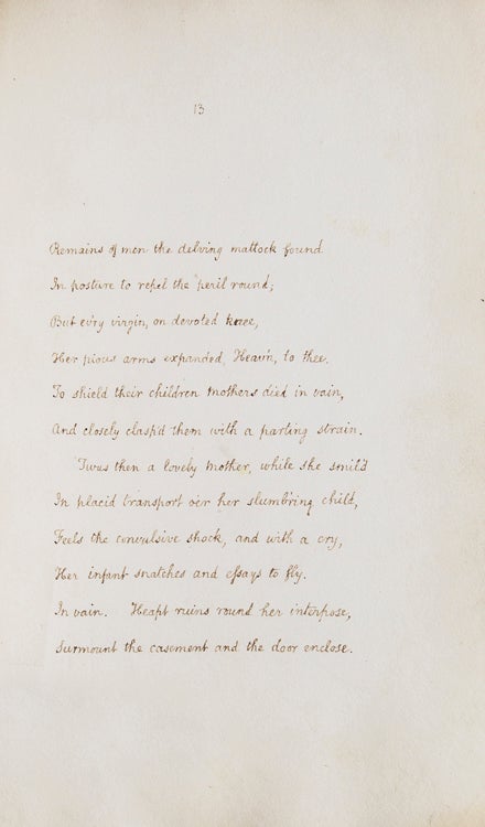 Woman. A Poem [autograph fair-copy manuscript of an early unpublished draft]