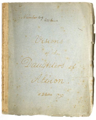 Item #302990 Visions of the Daughters of Albion. William Blake