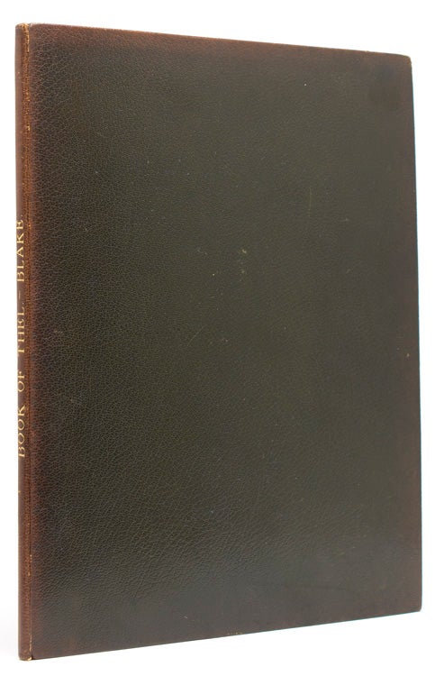Item #303018 The Book of Thel. William Blake.
