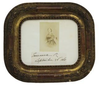 Item #303122 [Emma, Queen of Hawaii.] With a clipped signature and date 1865 in her hand. Hawaii,...