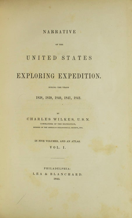 Narrative Of The United States Exploring Expedition During The Years ...