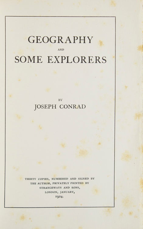 Geography and Some Explorers