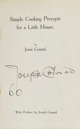 Item #303393 Simple Cooking Precepts for a Little House. SIGNED, Jessie Conrad
