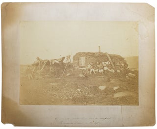 Item #303445 Esquimaux Winter Hut and Its Occupants. The Entrance is seen on the Left. John L. or...