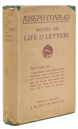Item #303713 Notes on Life and Letters. Joseph Conrad