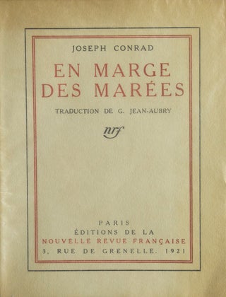 Item #303720 En Marge des Marees. Joseph Conrad