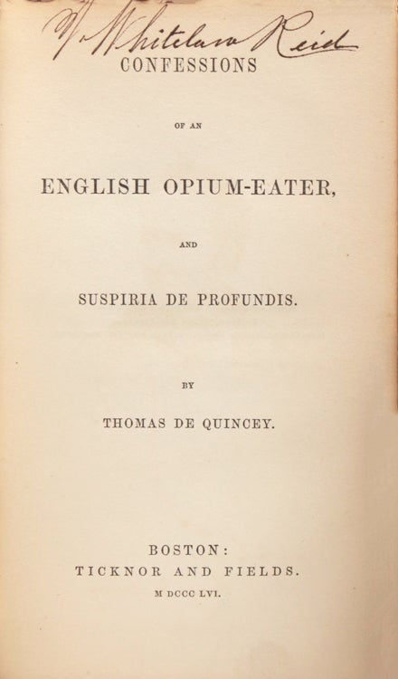 Writings of Thomas De Quincey