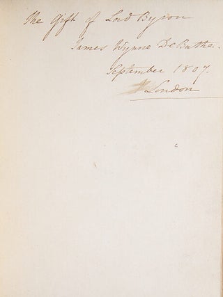 Item #303869 Hours of Idleness, a Series of Poems, Original and Translated. Lord Byron, George...