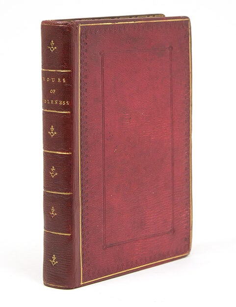 Hours of Idleness, a Series of Poems, Original and Translated