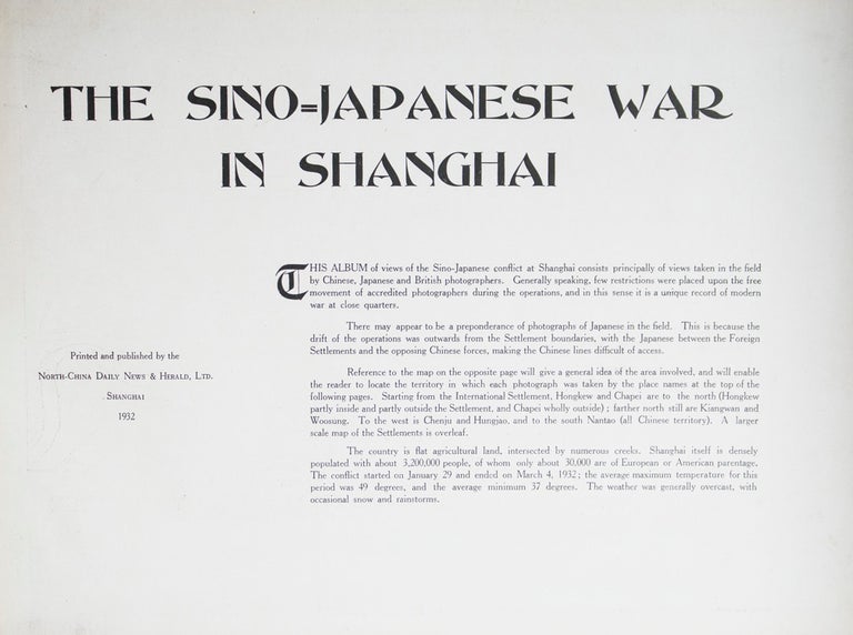 The Sino-Japanese War in Shanghai