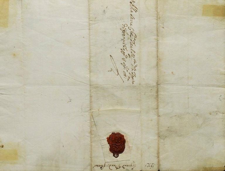 Letter signed to Marie de' Medici offering condolences on the assassination of her husband, Henry IV