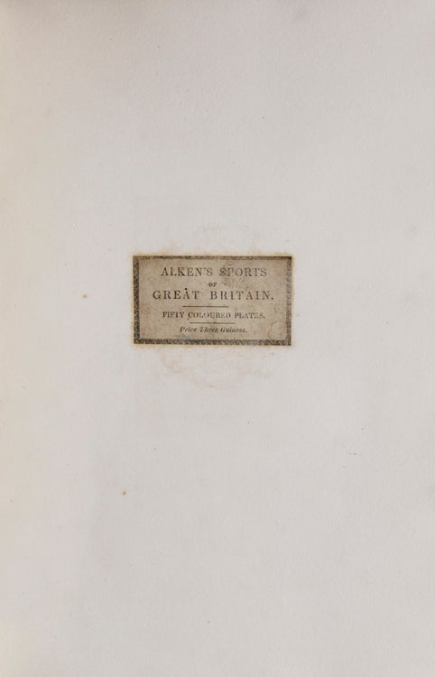The National Sports of Great Britain, … Fifty Engravings, with Descriptions